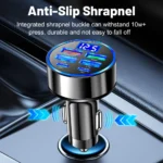 100W 6 Ports Car Charger Fast Charging PD QC3.0 USB C Car Phone Charger Type C Adapter in Car For iPhone Samsung Huawei Xiaomi