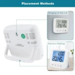1pc New LCD Digital Temperature Baby Room Humidity Meter Backlight Home Indoor Electronic Hygrometer Thermometer Weather Station