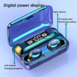 F9 Wireless Earphones LED Dislpaly Binaural TWS Wireless Bluetooth Headset Waterproof Noise Reduction Bluetooth Headphones