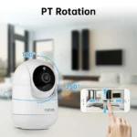 Fuers 5MP WiFi Camera Tuya Smart Home Indoor Wireless IP Surveillance Camera AI Detect Automatic Tracking Security Baby Monitor