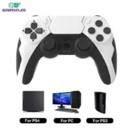 GAMINJA P48 Wireless Gamepad with Six Axis Gyroscope Game Controller For PS4 PS3 Console Wins 7 8 10 Dual Vibration PC Joystick