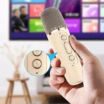 K12 Wireless Microphone Karaoke Machine Bluetooth Speaker KTV HIFI Stereo Sound RGB Colorful LED Lights For Outdoor Home Party