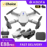 KBDFA 2023 New E88 Pro WIFI FPV Drone Wide Angle HD 4K 1080P Camera Height Hold RC Foldable Quadcopter Dron Helicopter Toys Gift