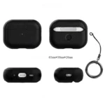 Leather Texture Case For Apple Airpods 1 2 3 4 Pro air pods Wrieless Bluetooth Earphone Protective Cover Anti-lost Headphone Bag