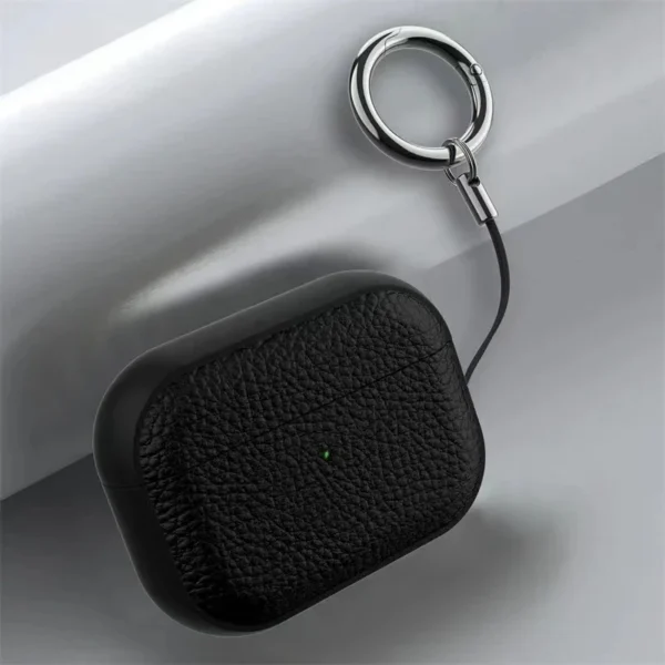 Leather Texture Case For Apple Airpods 1 2 3 4 Pro air pods Wrieless Bluetooth Earphone Protective Cover Anti-lost Headphone Bag