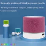 New Mini Portable Car Audio A9 Dazzling Crack LED Wireless Bluetooth Subwoofer Speaker TF Card