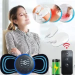 Portable Electric Intelligent Mini Neck Massager Patch for Back and Shoulder Massager With Pad and Remote
