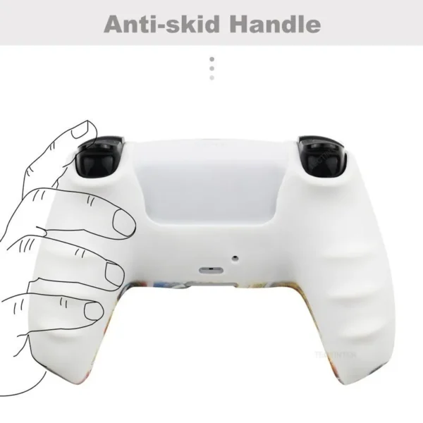Protective Cover Skin for Playstation 5 Controller Anti-slip Silicone Case for PS5 Slim Gamepad Cover Thumb Grips Accessories