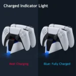 Ps5 Controller Charging Station with Dual Fast Charger Dock for PS5 DualSense Wireless Controller with LED Charging Indicators